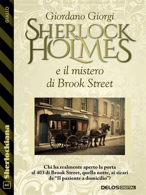 cover image of Sherlock Holmes e il mistero di Brook Street